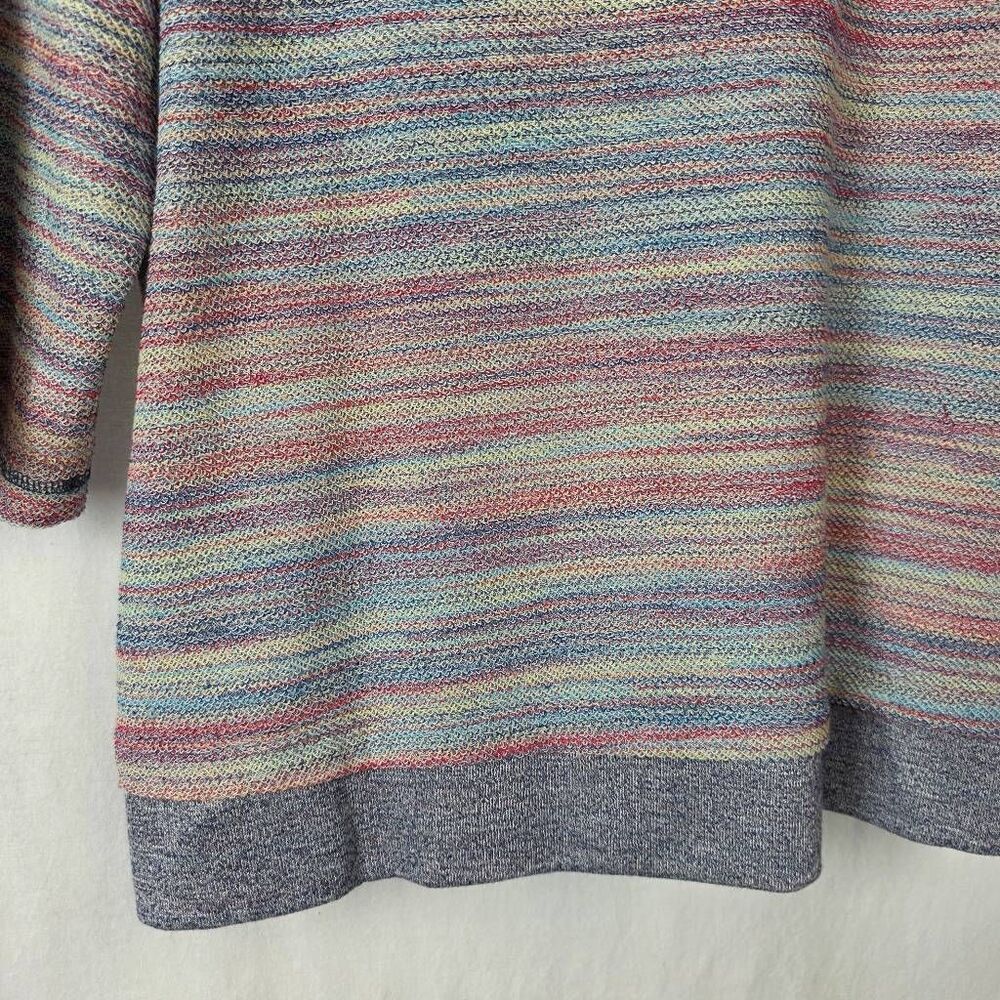 CJ Banks 1X Multicolor Space Dye Sweater Knit Tunic Top - Picture 10 of 11